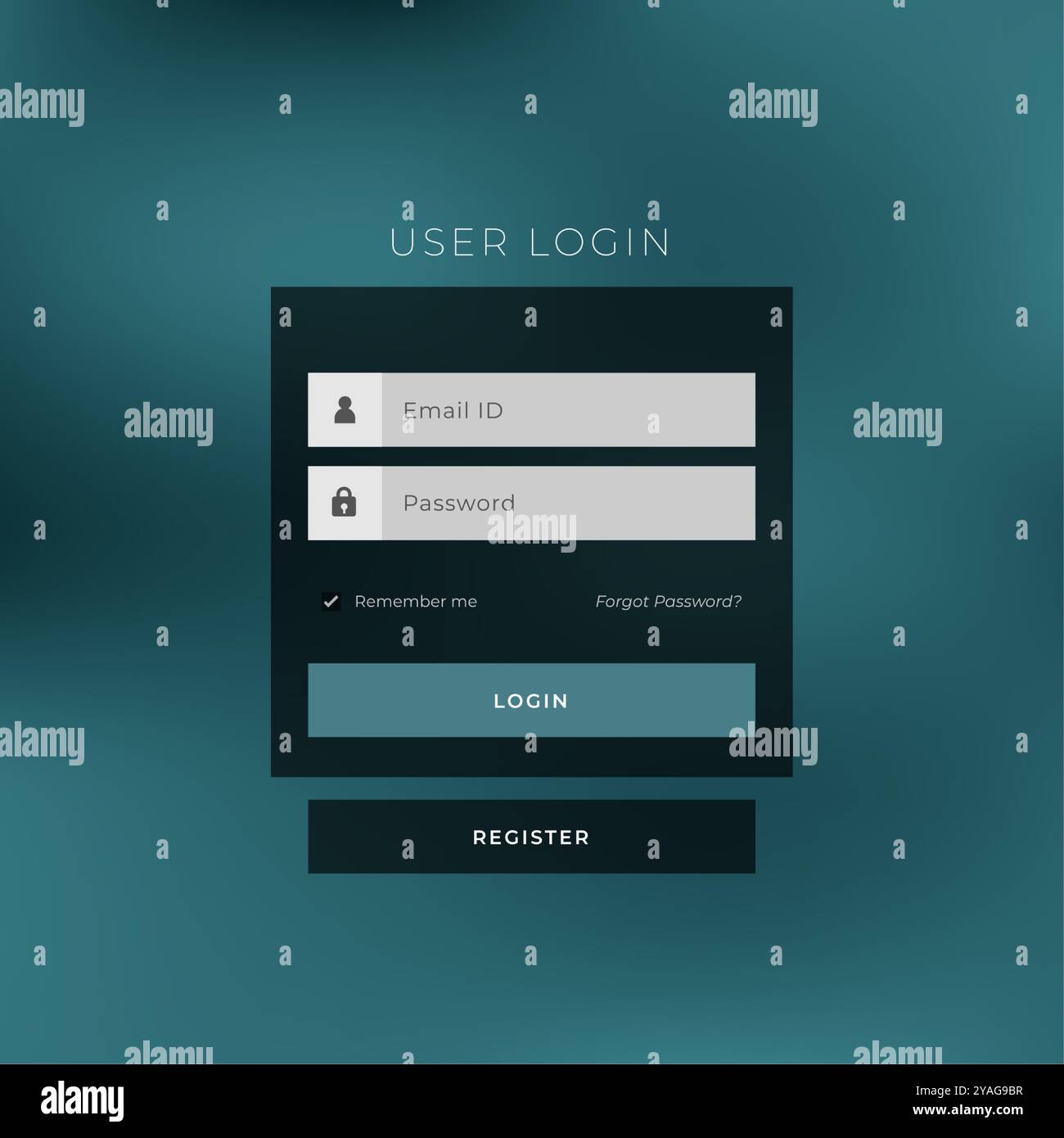 user friendly login page form template for registration and signup ...