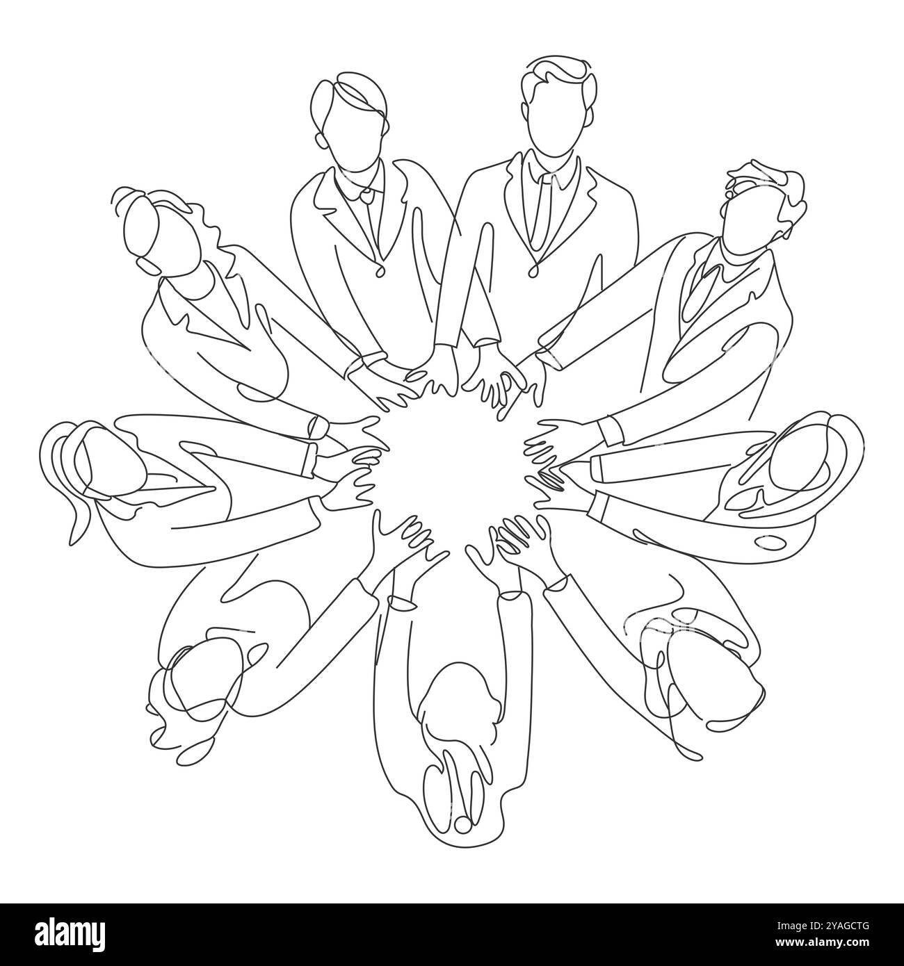 Continuous line drawing of a group of friends Enjoying, Company ...