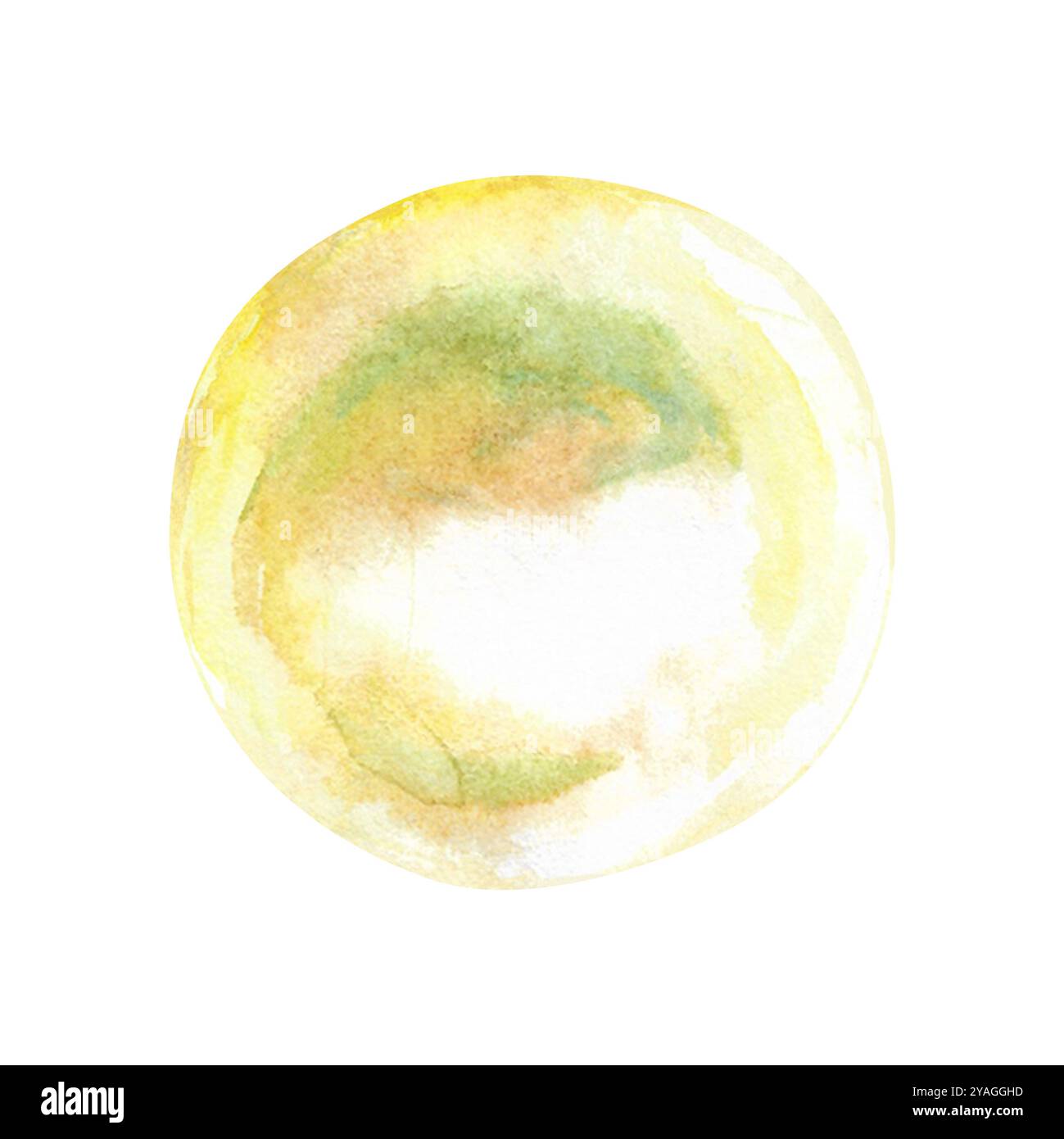Mother-of-pearl pearls are hand-painted in watercolor. A river or sea ...