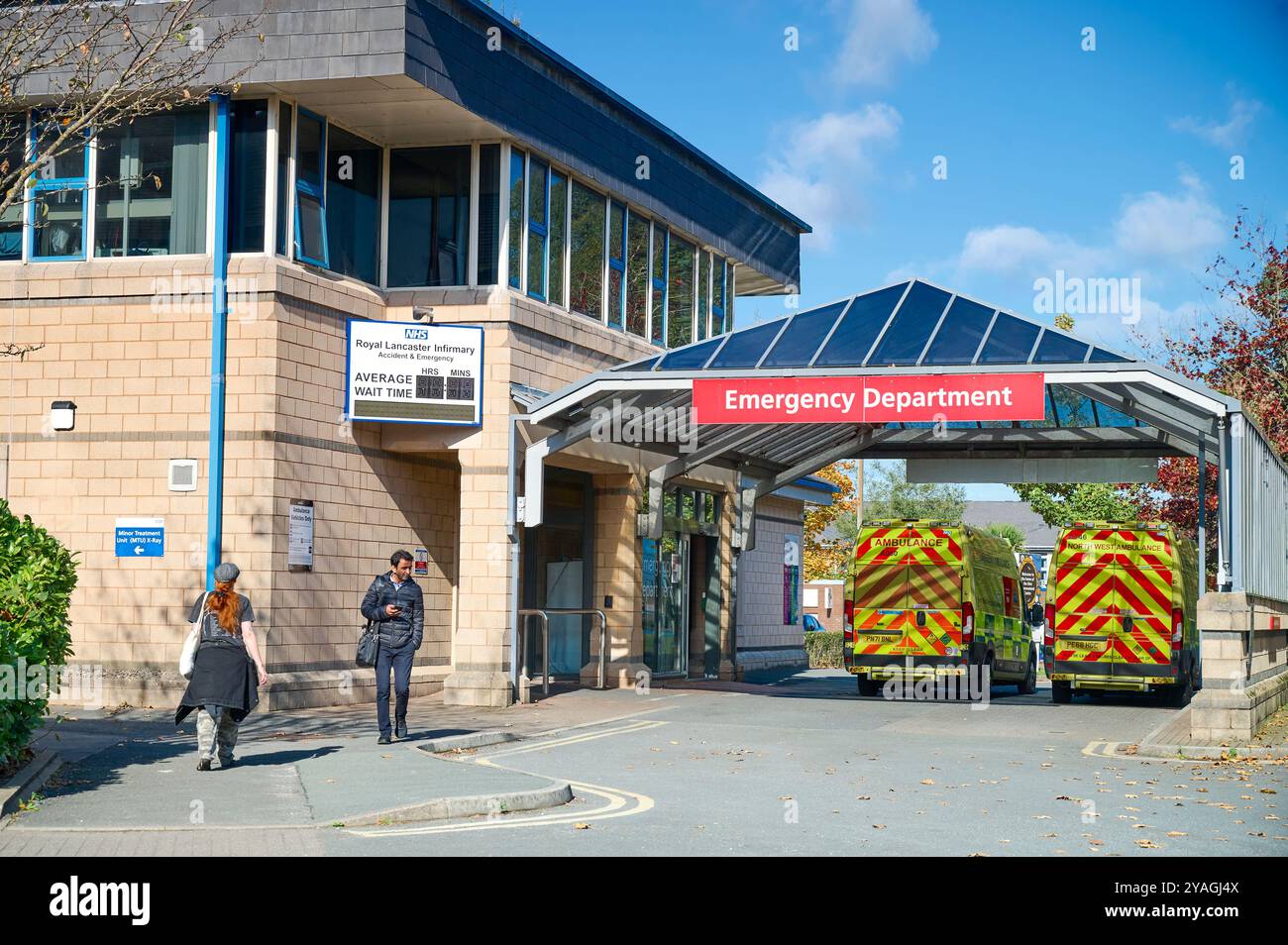 Royal Lancaster Infirmary emergency department Stock Photo Alamy