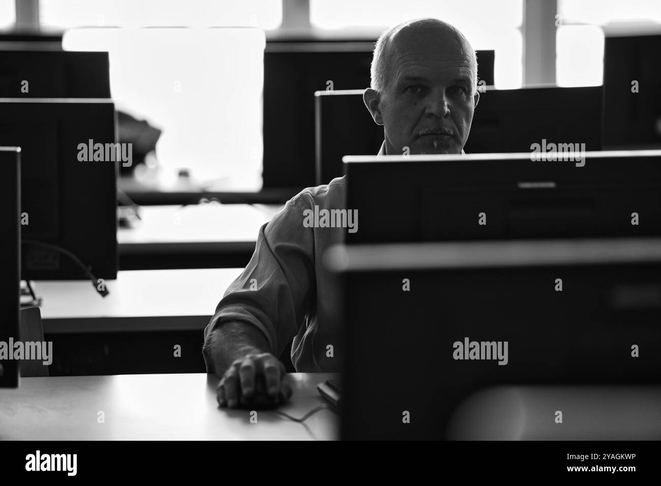 Focused workplace Black and White Stock Photos & Images - Alamy
