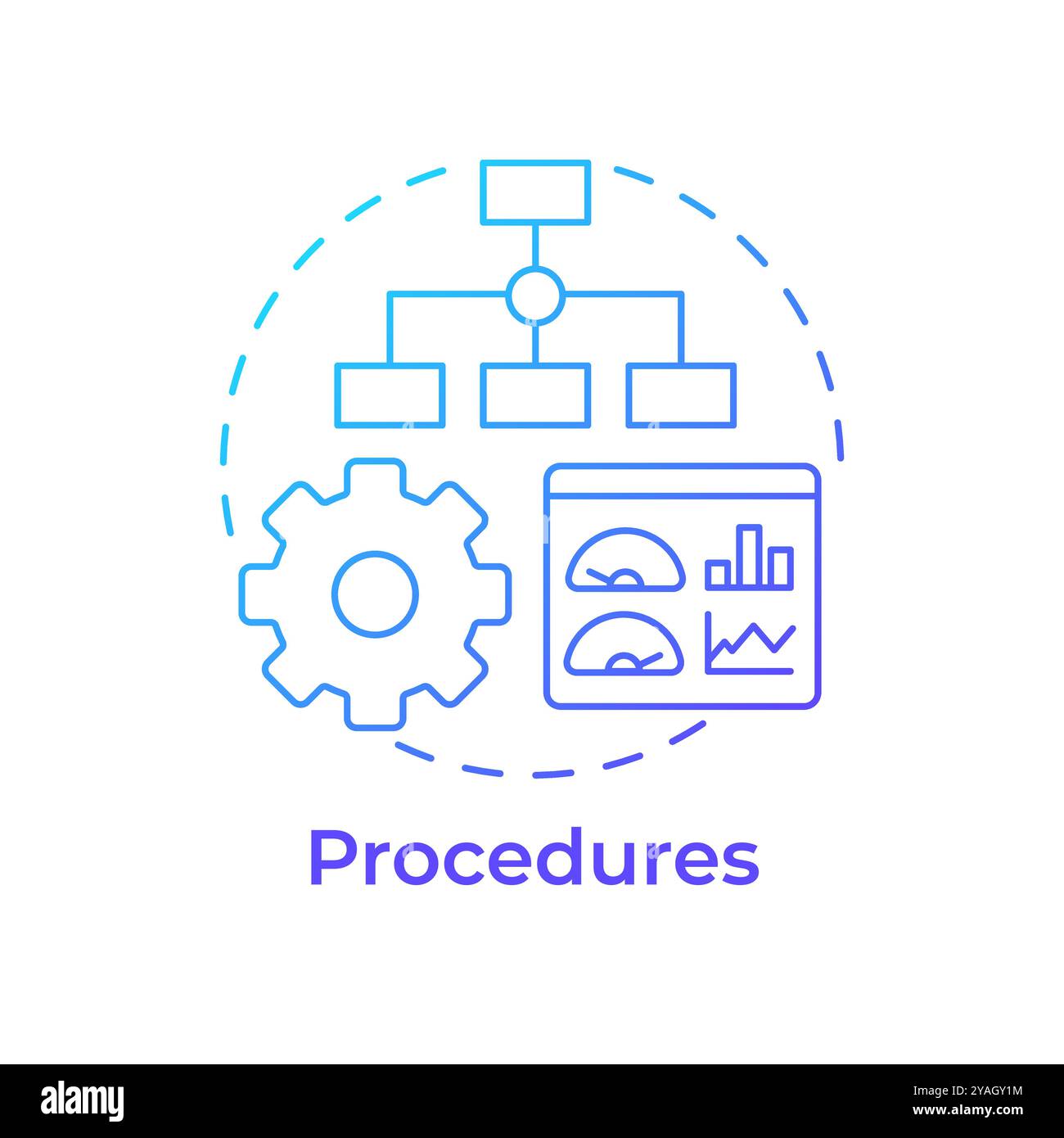 Operating procedures vector icon hi-res stock photography and images ...