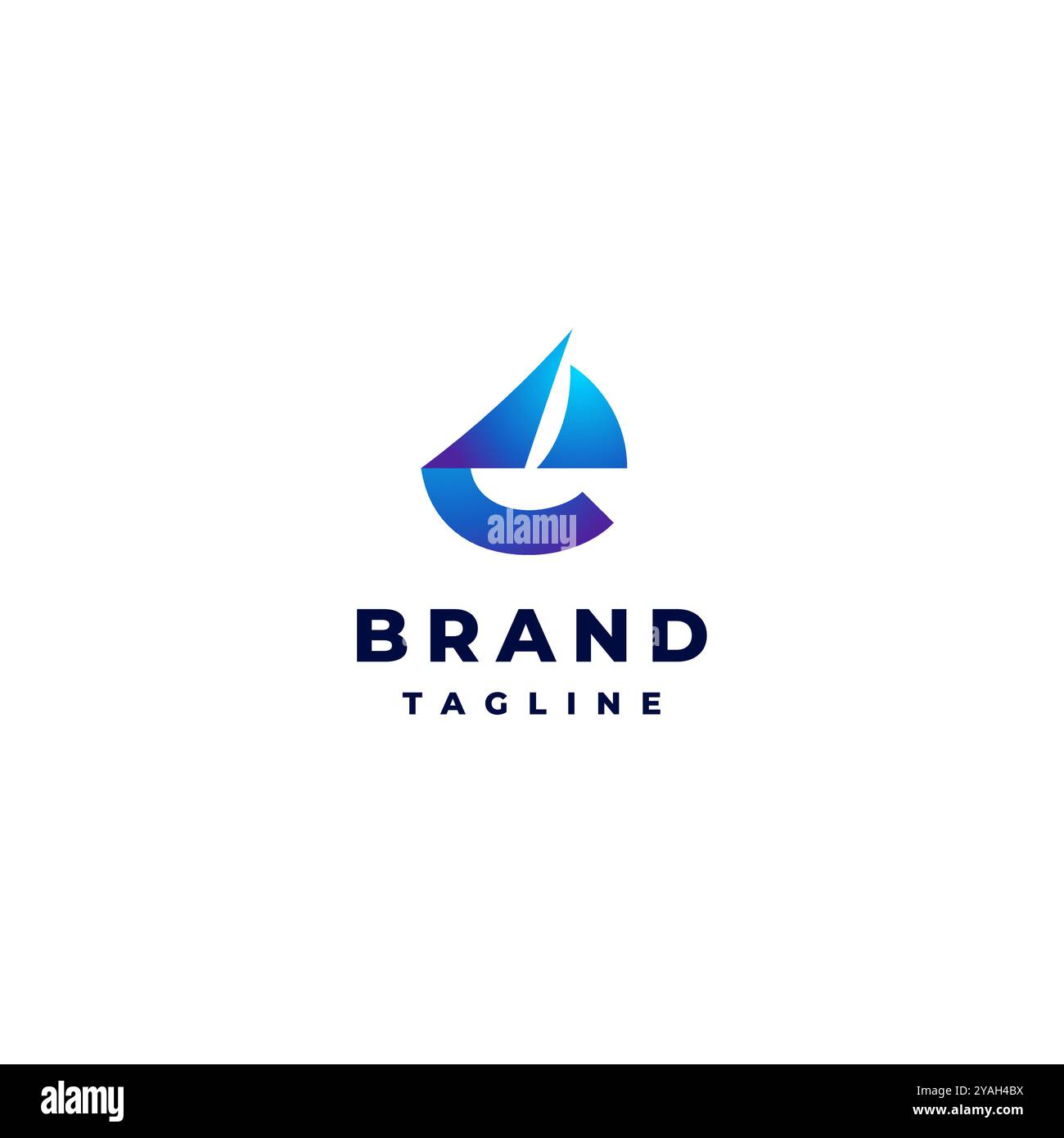 Simple Initial Letter E Boat Logo Design. Initial Letter E With Sail ...