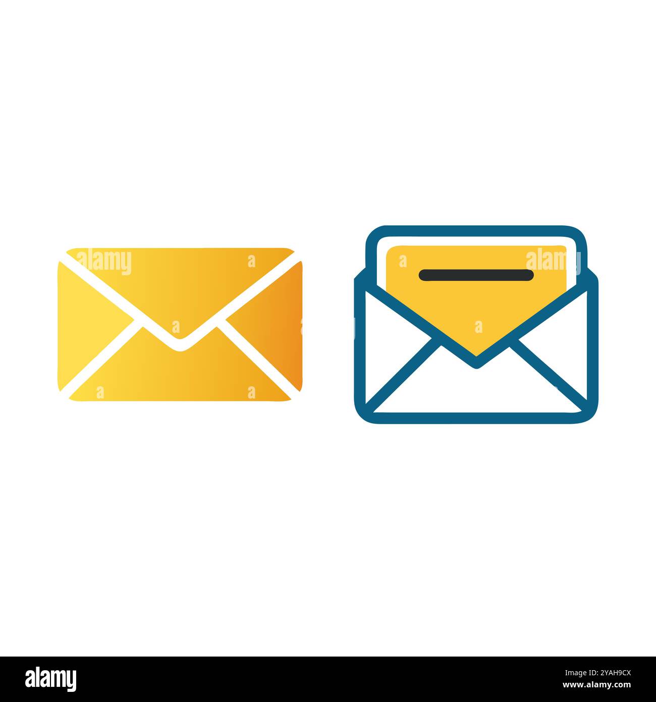 Set of email icons stock vector image art alamy