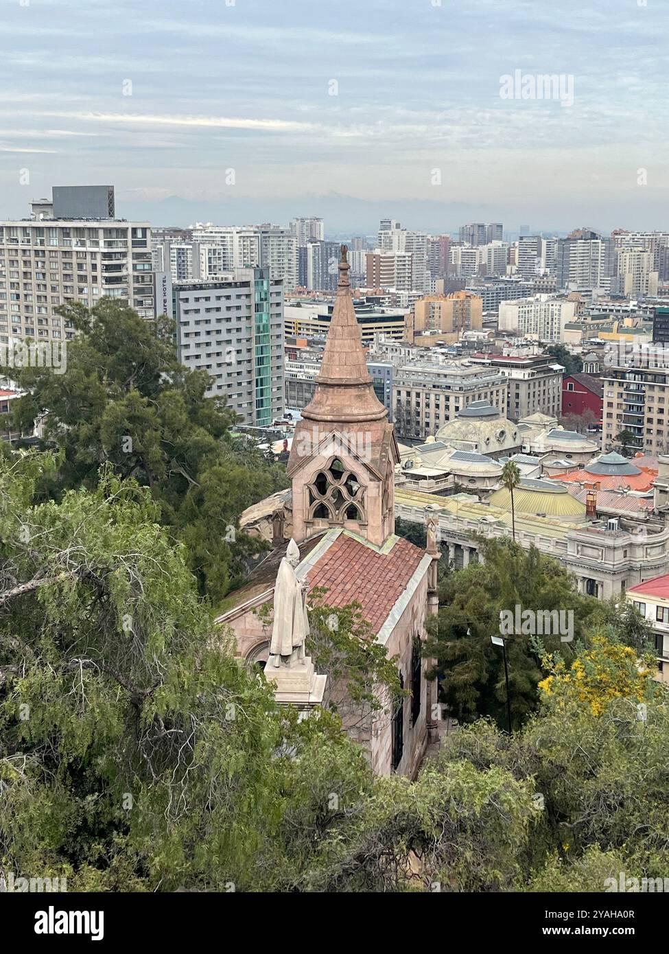 Landscape photoshoot of an upview. Santiago, Chile. - Smartphone Captured Stock Image