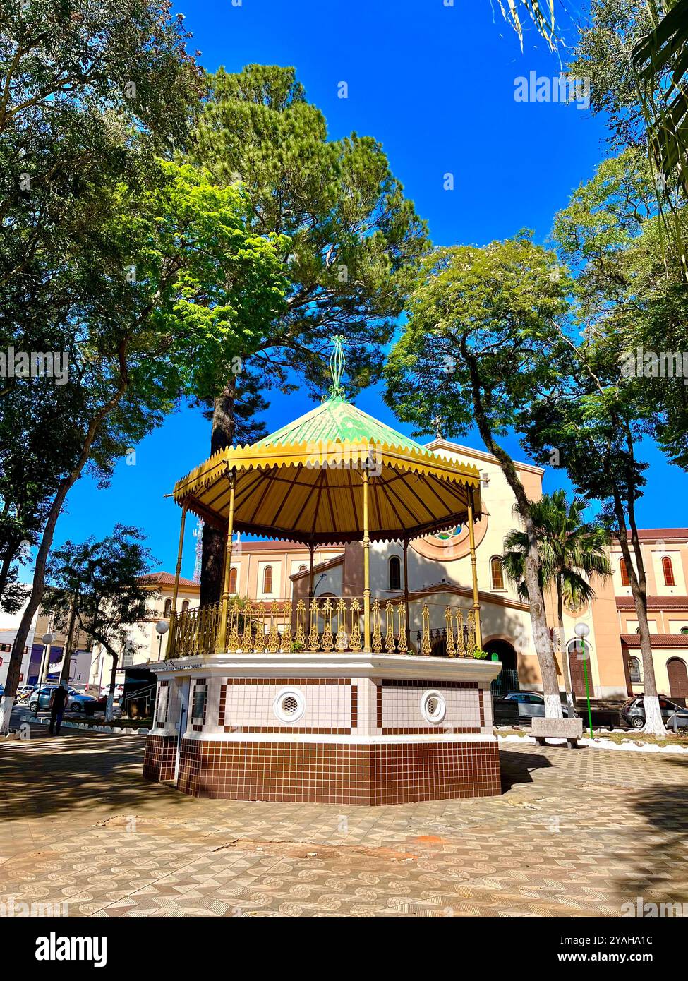 View of a bandstand from São Paulo, Brazil. - Smartphone Captured Stock Image