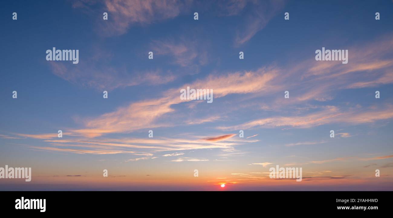 Sunset sky background Stock Photo - Alamy