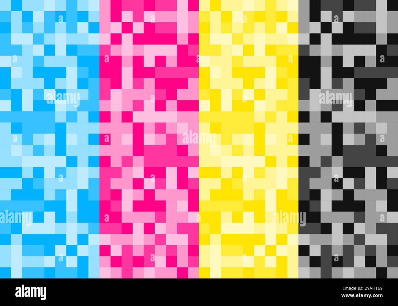 abstract cmyk colors pixel pattern backdrop design vector Stock Vector ...
