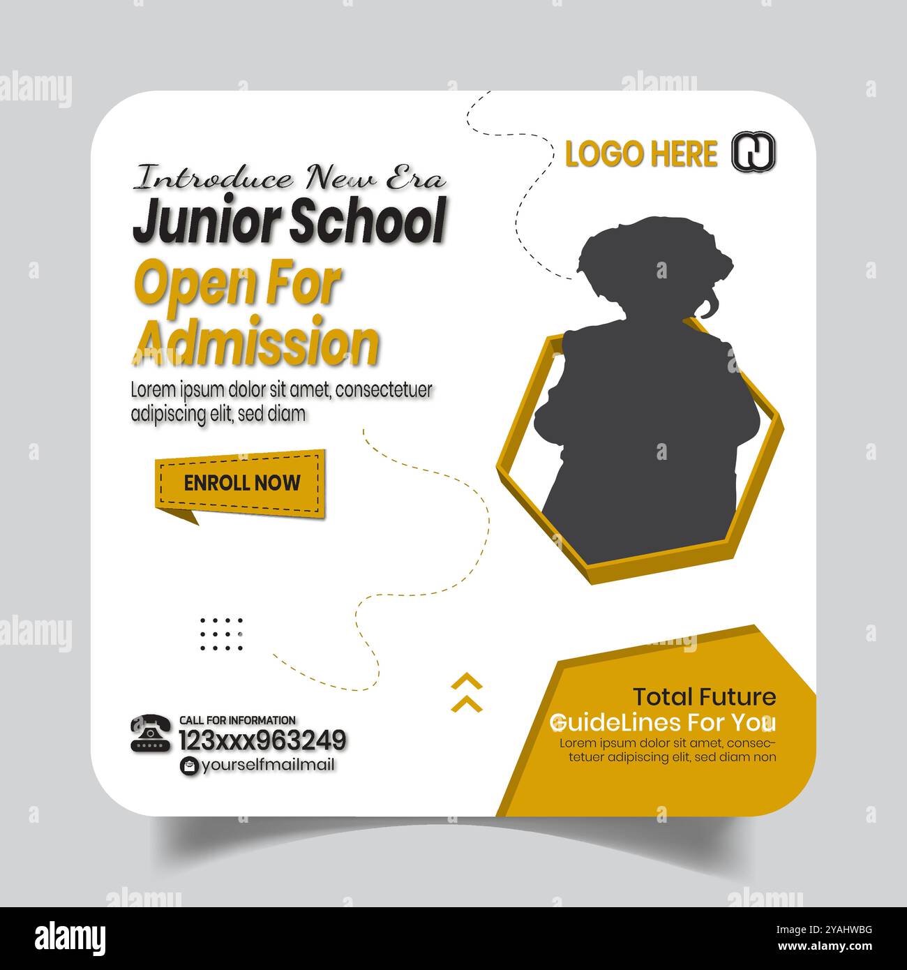 Kindergarten Open Social Media Post Design Banner Stock Vector Image ...