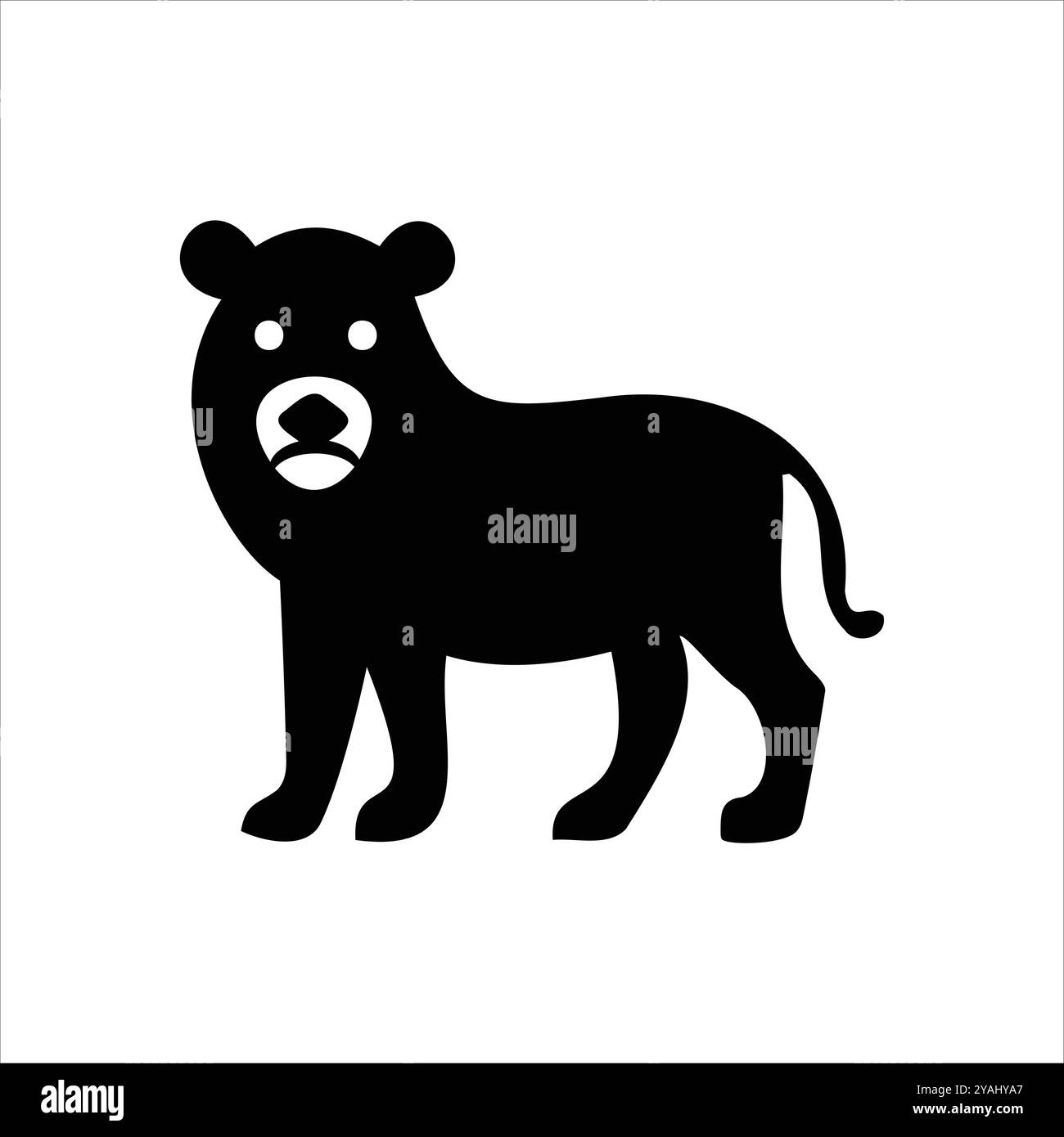 Vector file contains a silhouette of an animal icon Stock Vector Image ...
