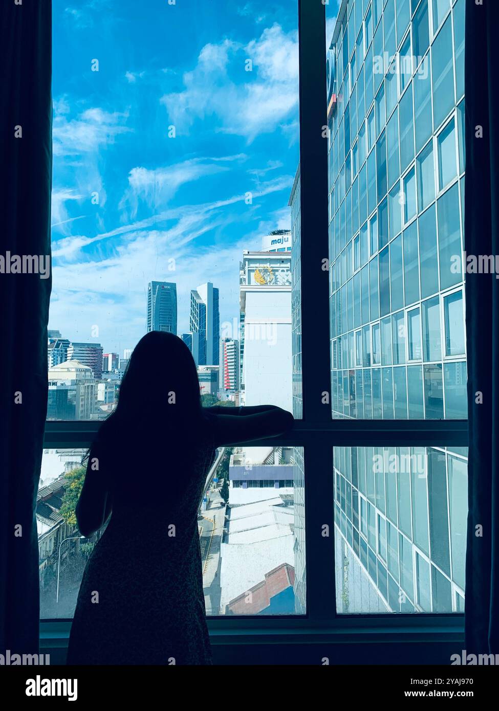 Gorgeous women in Kaula Lumpur Malaysia stock photos - Smartphone Captured Stock Image