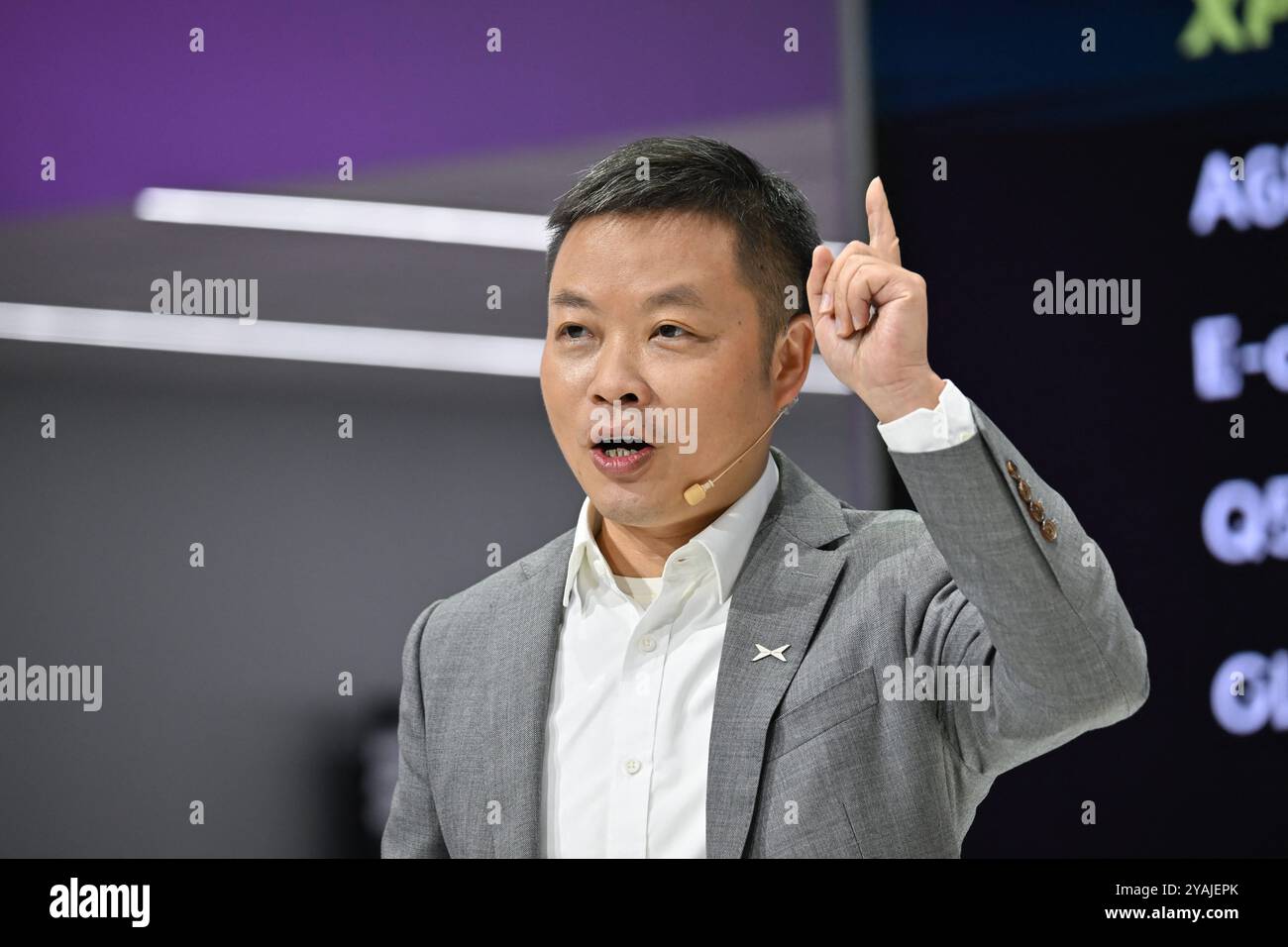 Paris, France. 14th Oct, 2024. He Xiaopeng, Chief Executive Officer of ...
