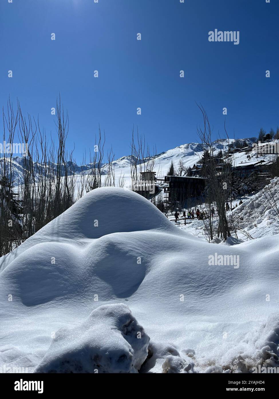 Picture of a clear view from Santiago, Chile. - Smartphone Captured Stock Image