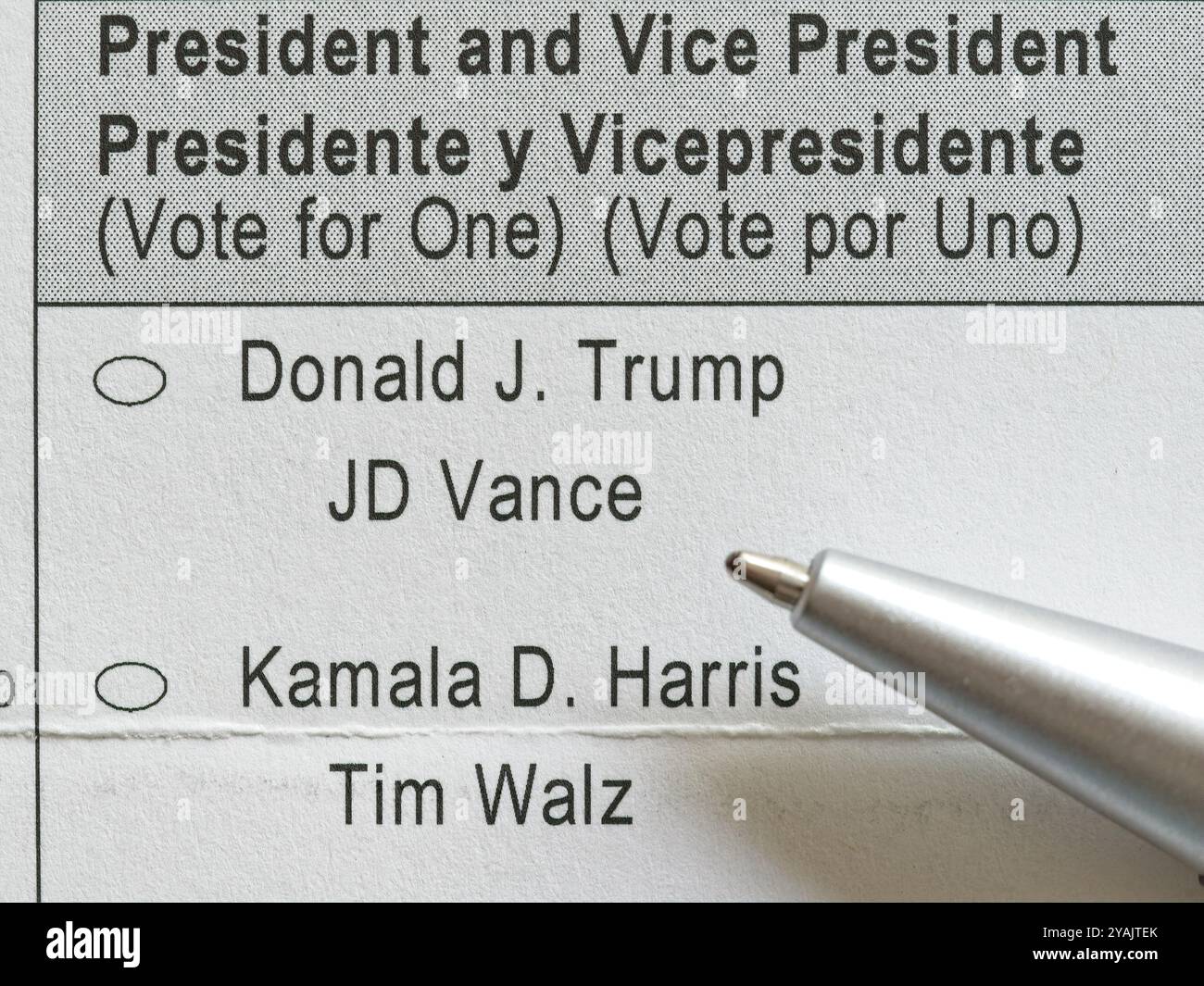 The 2024 United States Presidential election ballot in a contentious