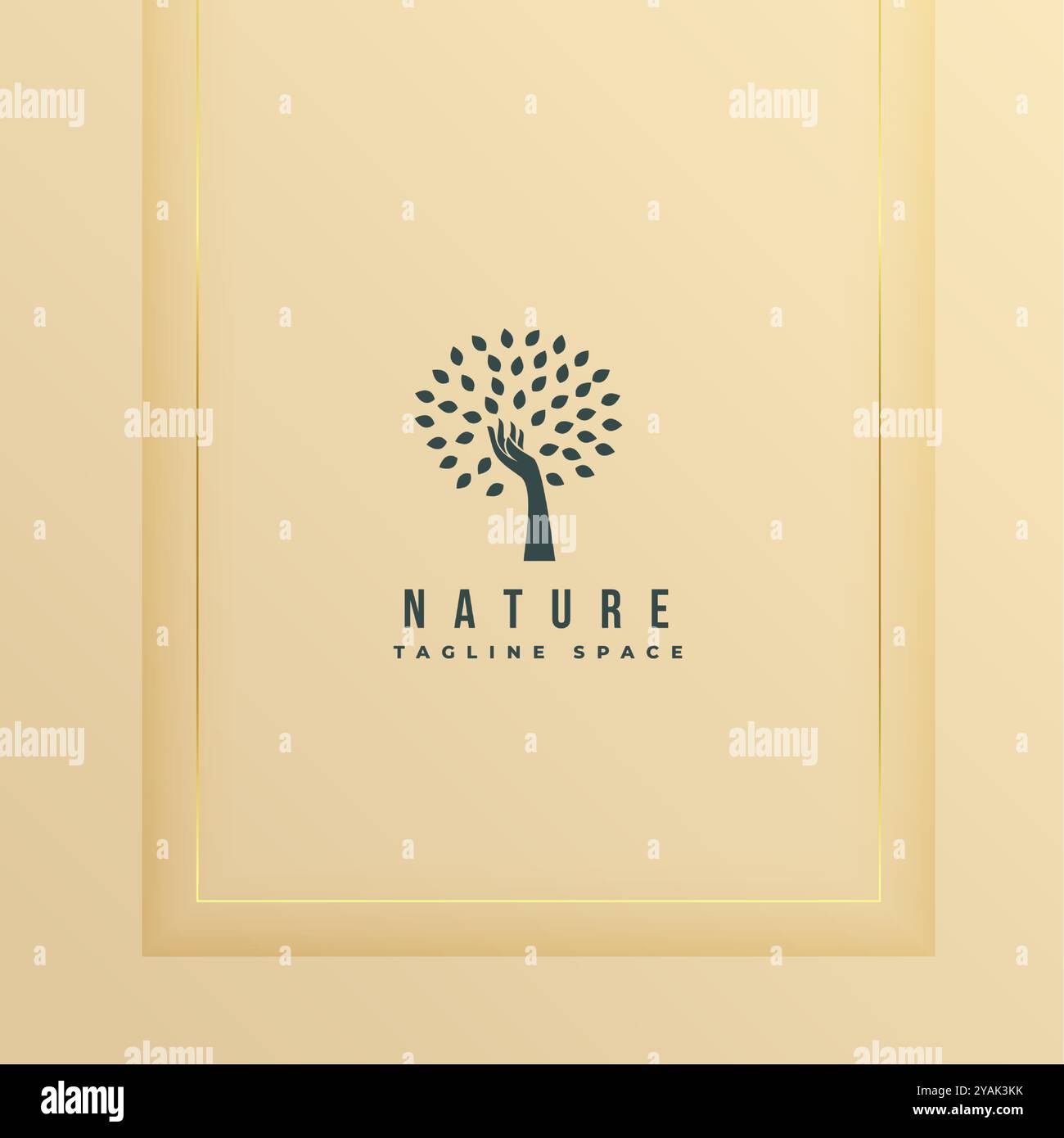 natural tree logo icon in herbal life concept vector Stock Vector Image ...