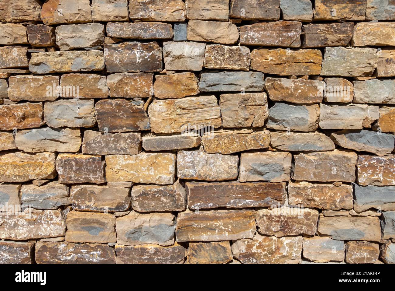 Block brick wall close up patterned textured background Stock Photo