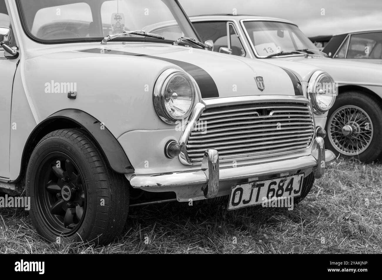 Low Ham.Somerset.United Kingdom.July 20th 2024.A British Leyland Mini ...