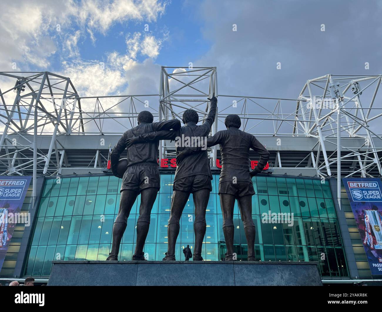 Old Trafford Football Stadium Manchester - Smartphone Captured Stock Image