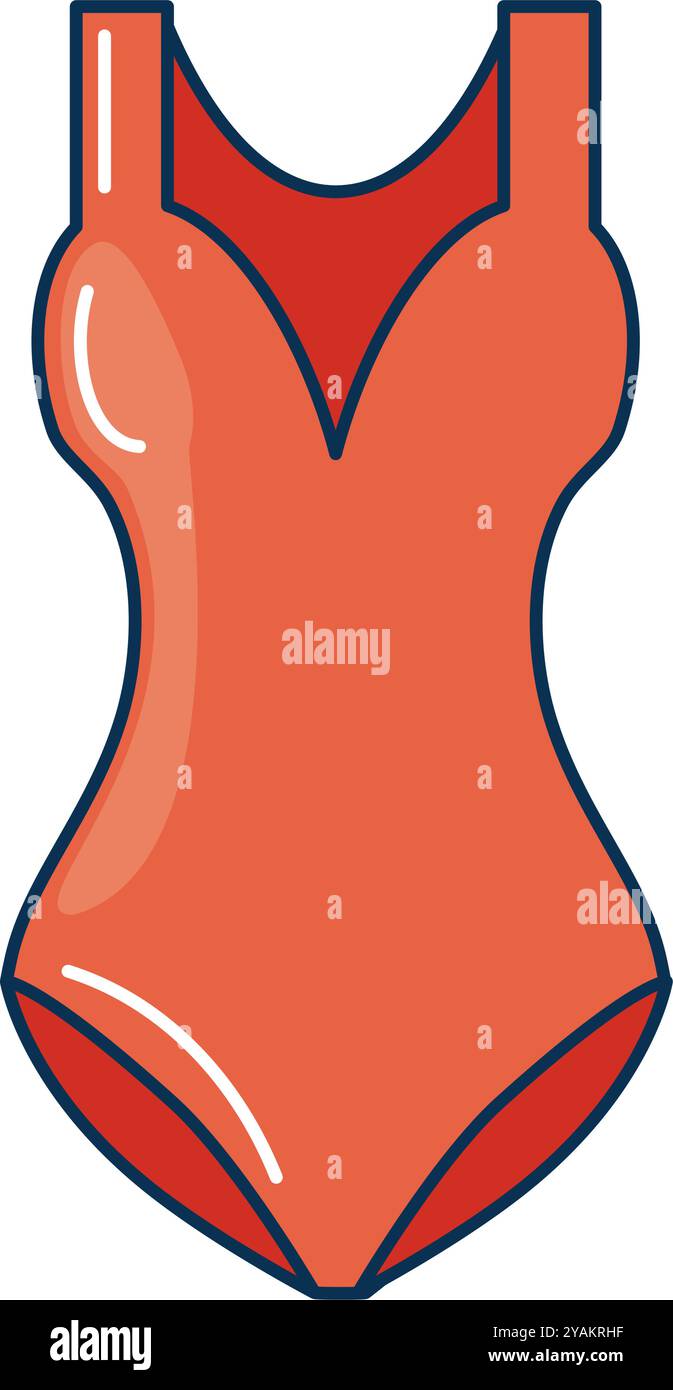 Swimsuit isolated red Stock Vector Images - Alamy
