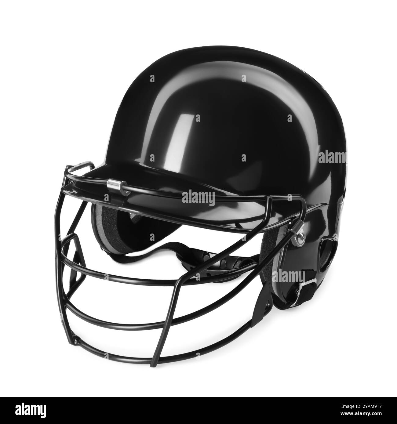 Black and white batting helmet Black and White Stock Photos & Images ...