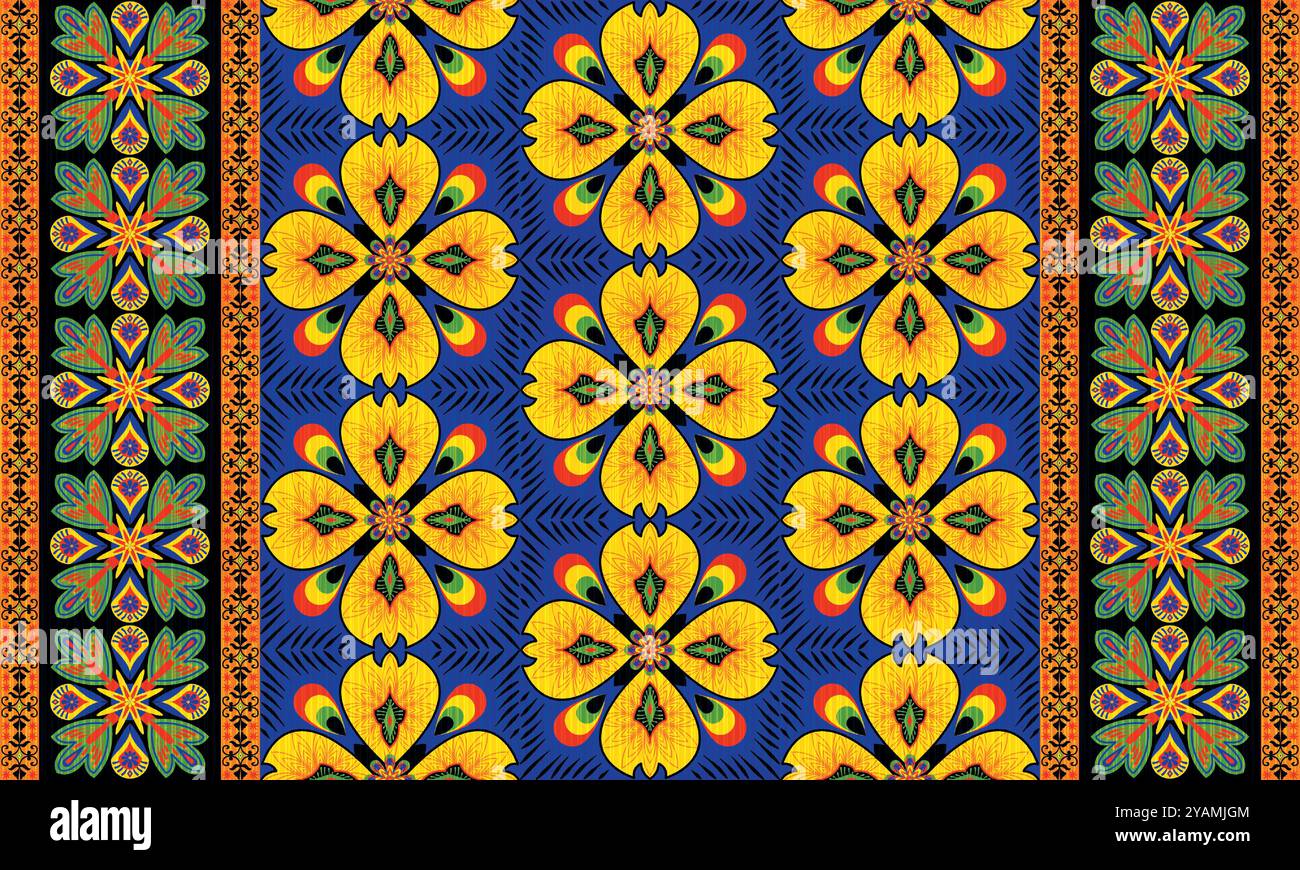 African ankara fabric pattern Stock Vector Images - Alamy