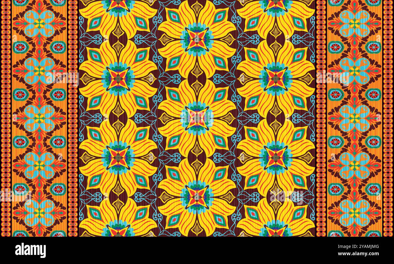 African ankara fabric pattern Stock Vector Images - Alamy