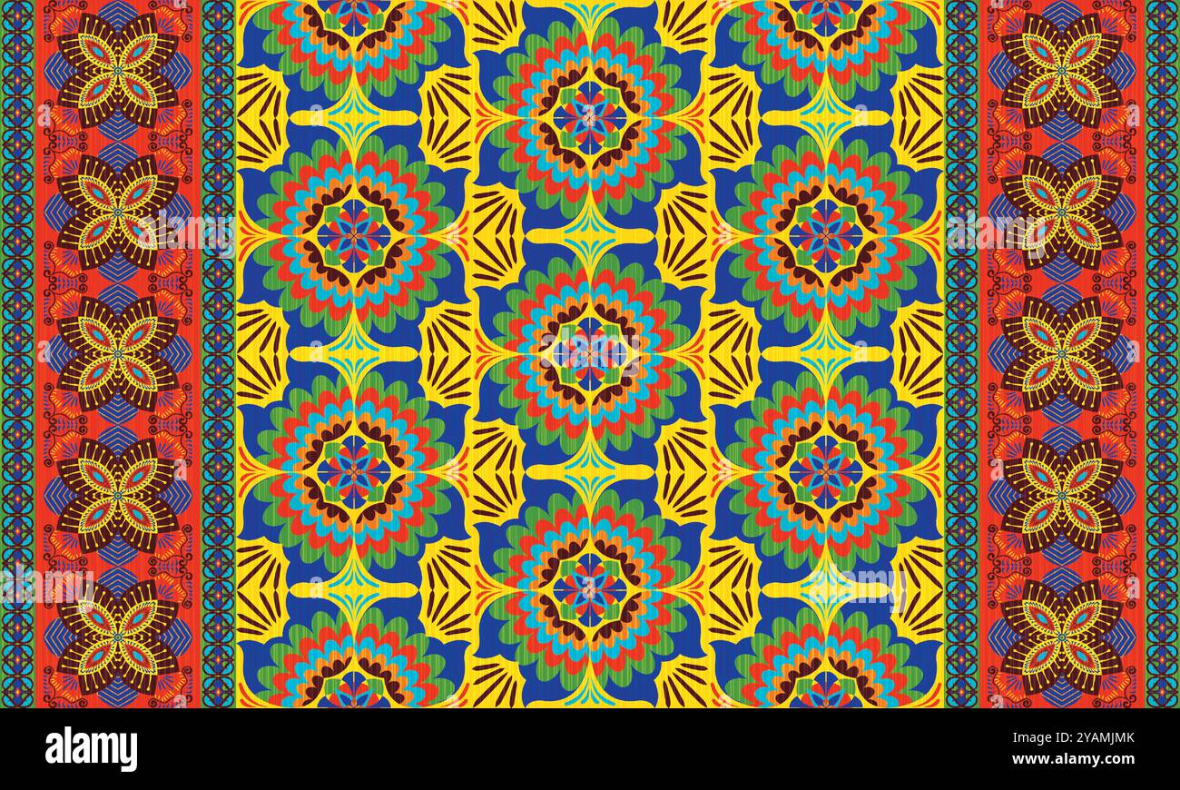 African ankara fabric pattern Stock Vector Images - Alamy