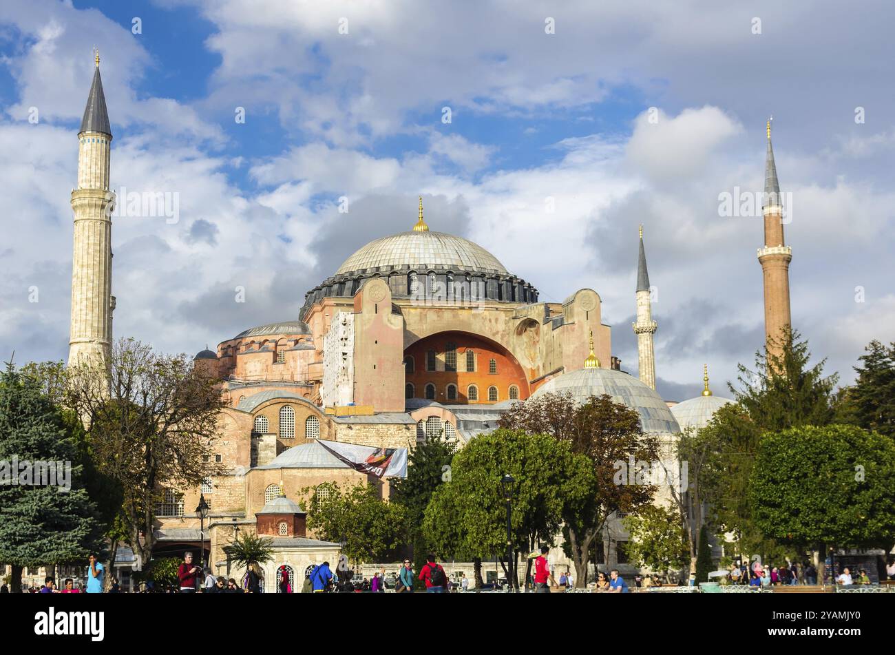 View on Aya Sofia Temple in Istanbul, Turkey, Asia Stock Photo - Alamy