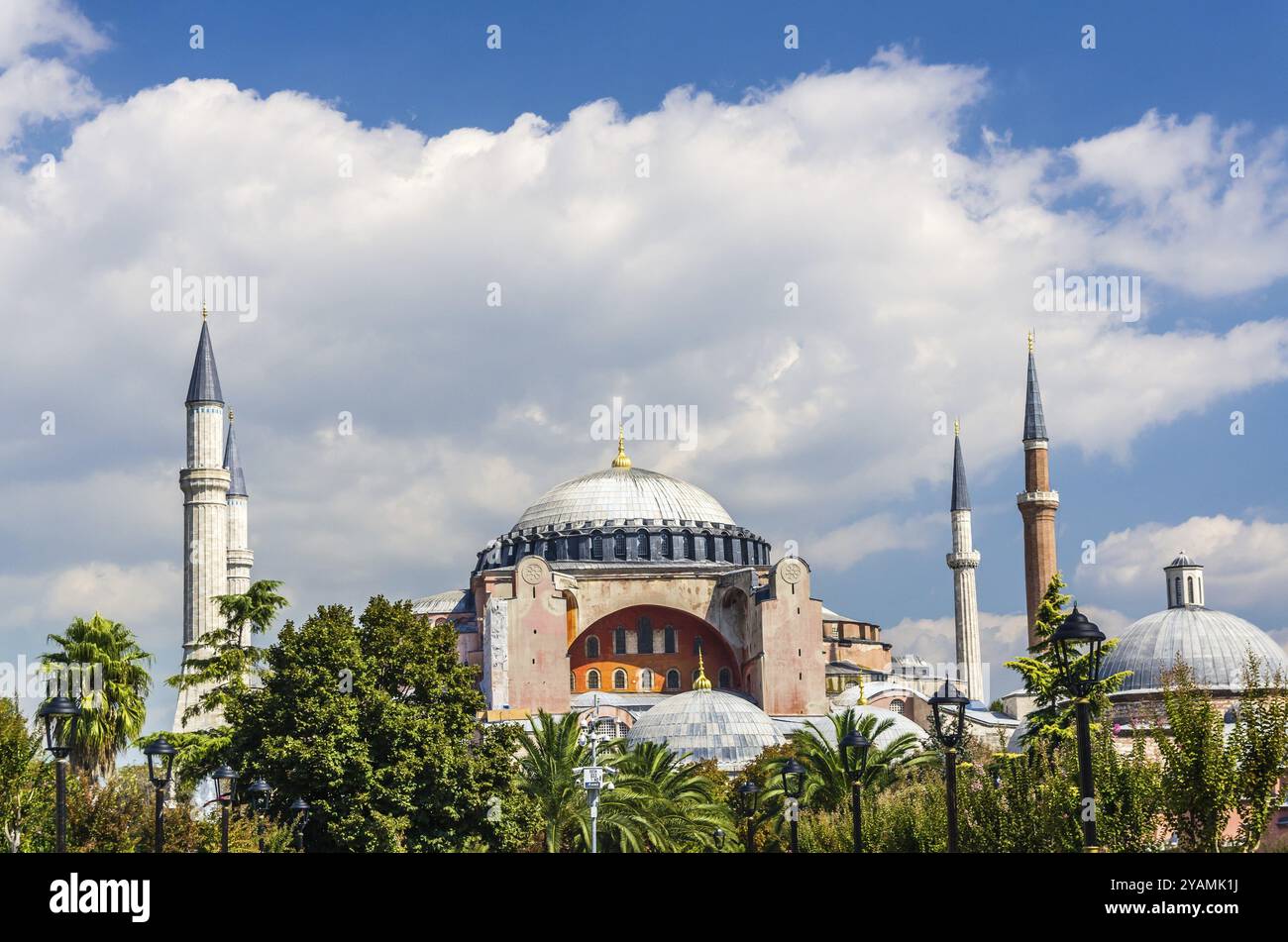 View on Aya Sofia Temple in Istanbul, Turkey, Asia Stock Photo - Alamy