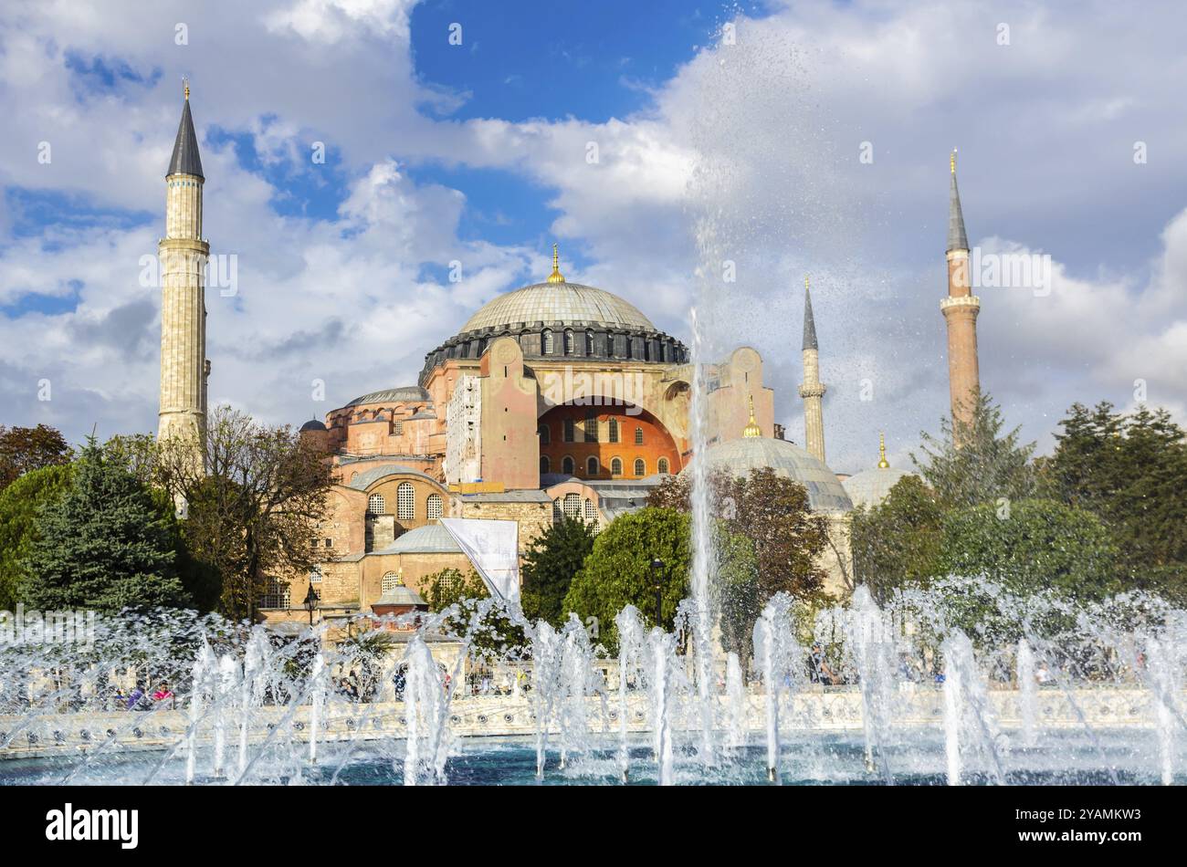 View on Aya Sofia Temple in Istanbul, Turkey, Asia Stock Photo - Alamy