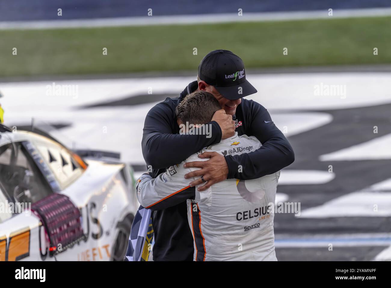 NASCAR Cup Series driver, AJ ALLMENDINGER (16), wins the Bank of Amercia ROVAL 400 at Charlotte Motor Speedway in Concord, NC Stock Photo