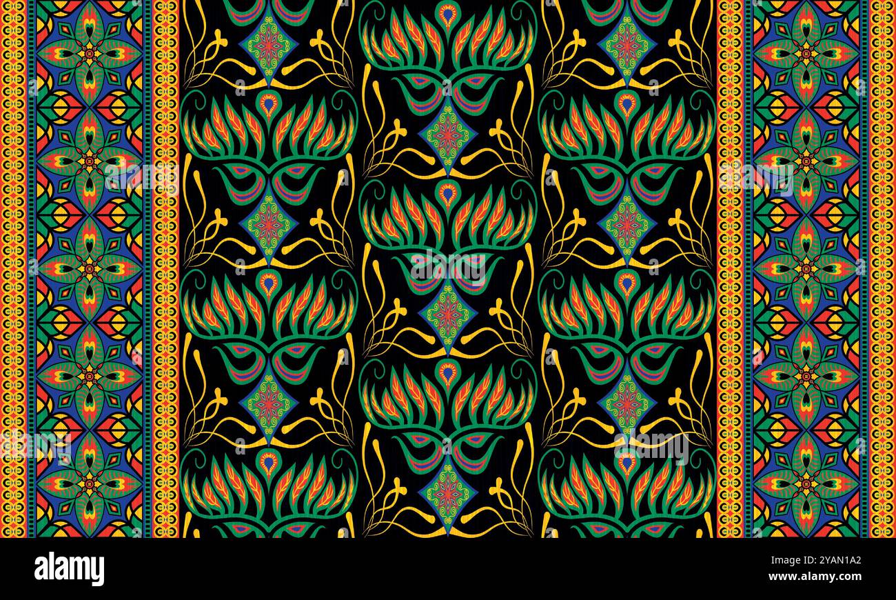 African ankara fabric pattern Stock Vector Images - Alamy