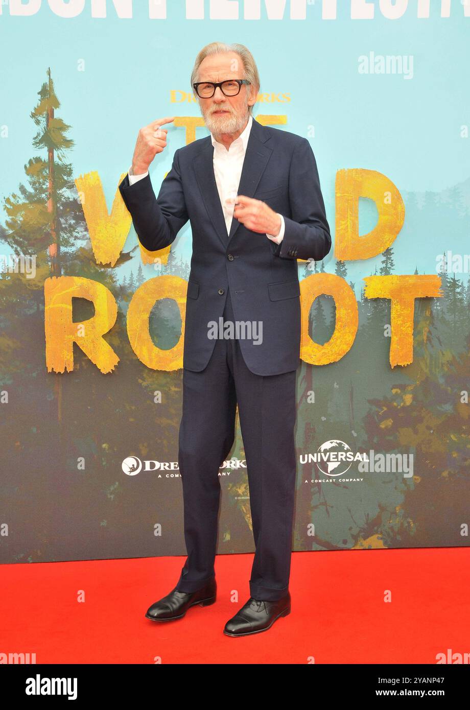 London, UK. 13th Oct, 2024. Bill Nighy at the 'The Wild Robot' 68th BFI London Film Festival special presentation, Royal Festival Hall, Belvedere Road, on Sunday 13 October 2024 in London, England, UK. CAP/CAN © CAN/Capital Pictures Credit: Capital Pictures/Alamy Live News Stock Photo