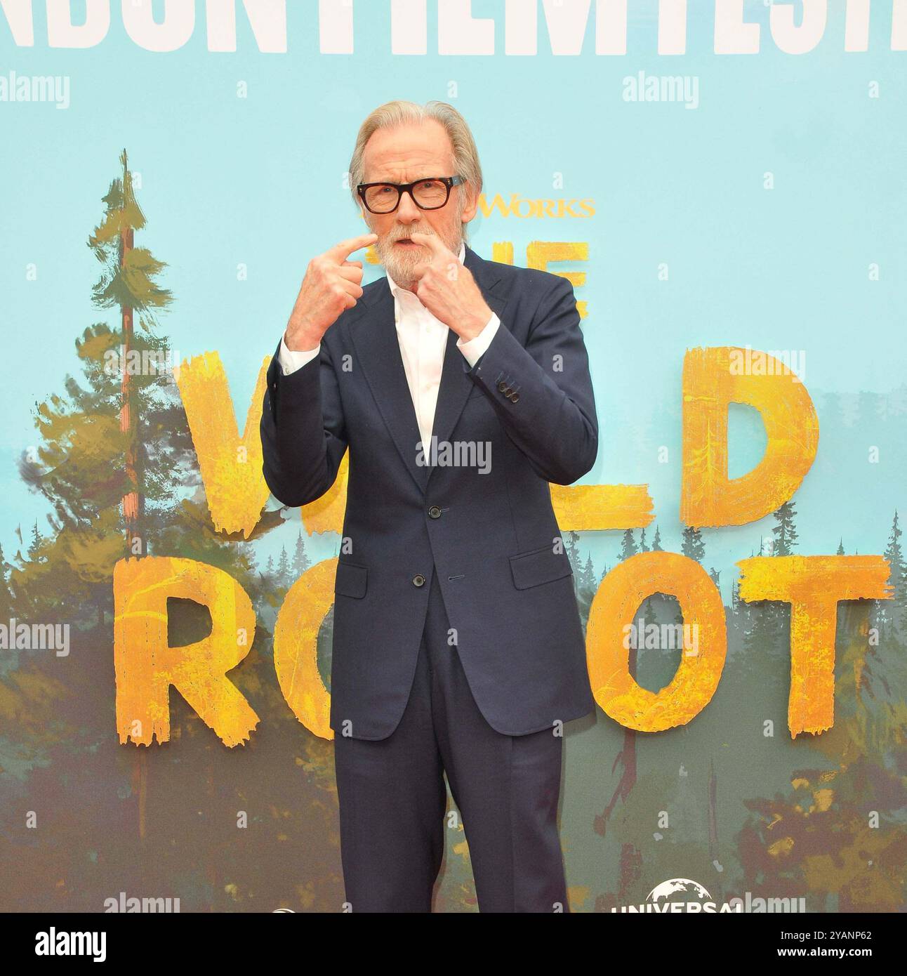 London, UK. 13th Oct, 2024. Bill Nighy at the 'The Wild Robot' 68th BFI London Film Festival special presentation, Royal Festival Hall, Belvedere Road, on Sunday 13 October 2024 in London, England, UK. CAP/CAN © CAN/Capital Pictures Credit: Capital Pictures/Alamy Live News Stock Photo