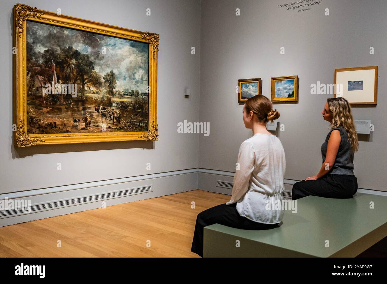 London, UK. 15 Oct 2024. Fullscale study for The Hay Wain, about 1821