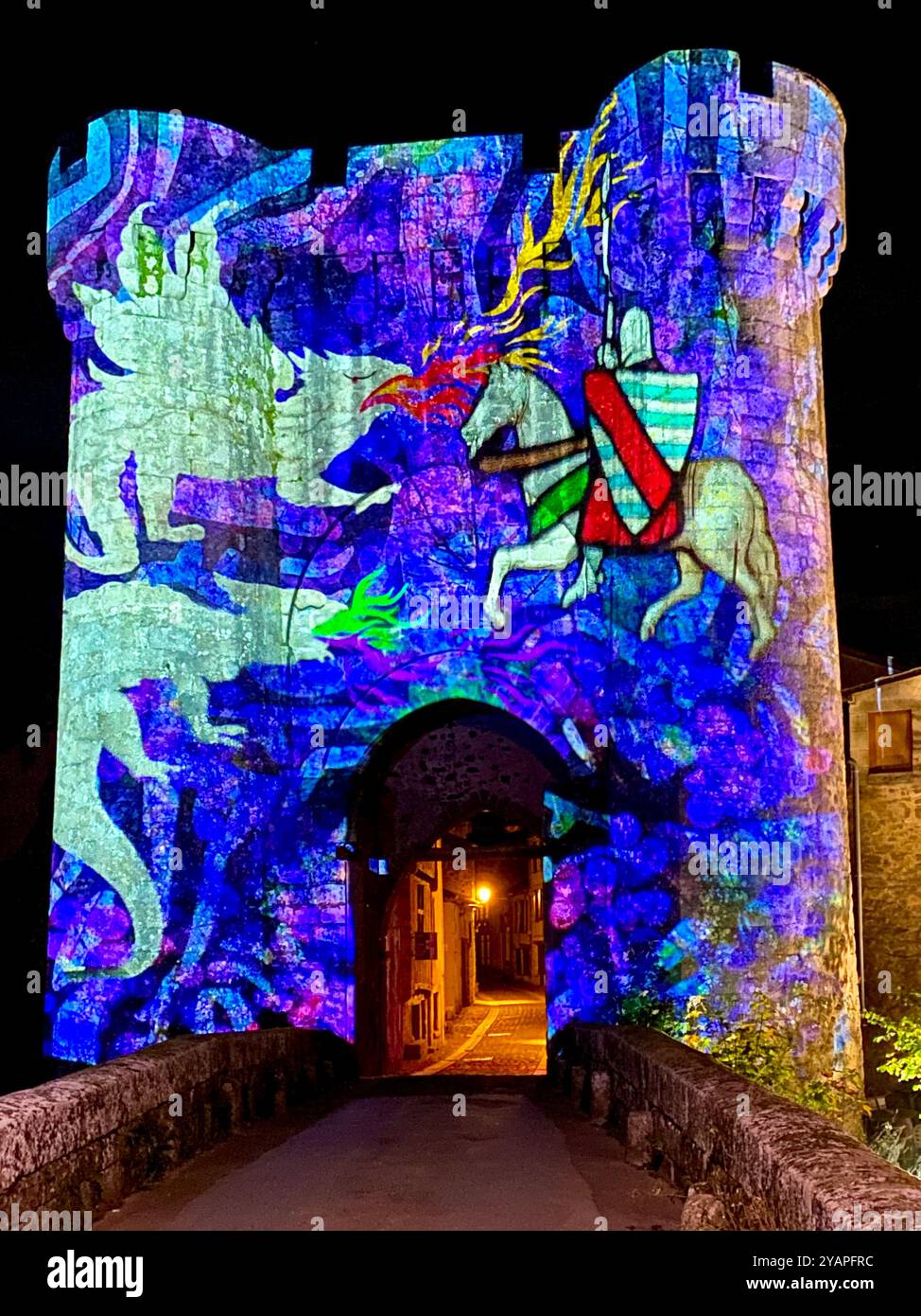 Saint Jacques Tower, Parthenay France - Smartphone Captured Stock Image