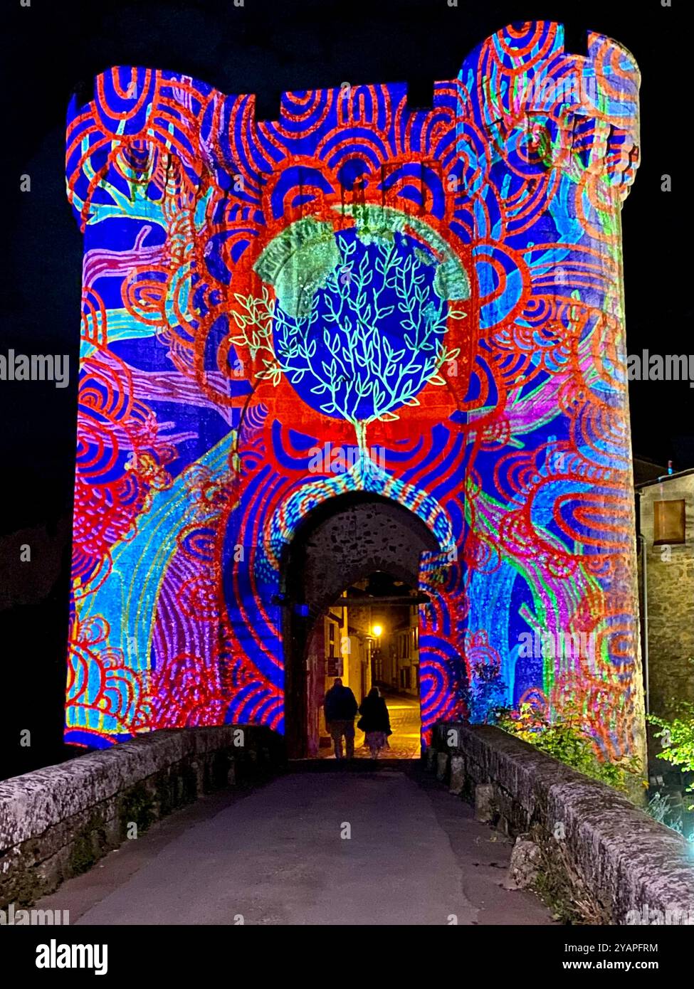 Saint Jacques Tower, Parthenay France - Smartphone Captured Stock Image