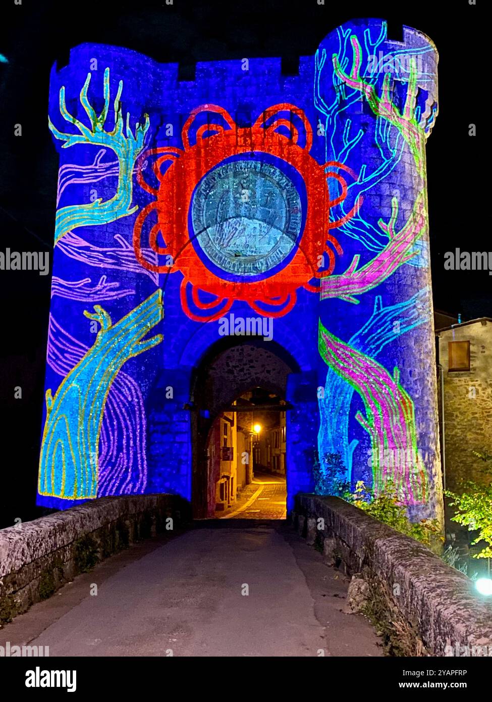 Saint Jacques Tower, Parthenay France - Smartphone Captured Stock Image