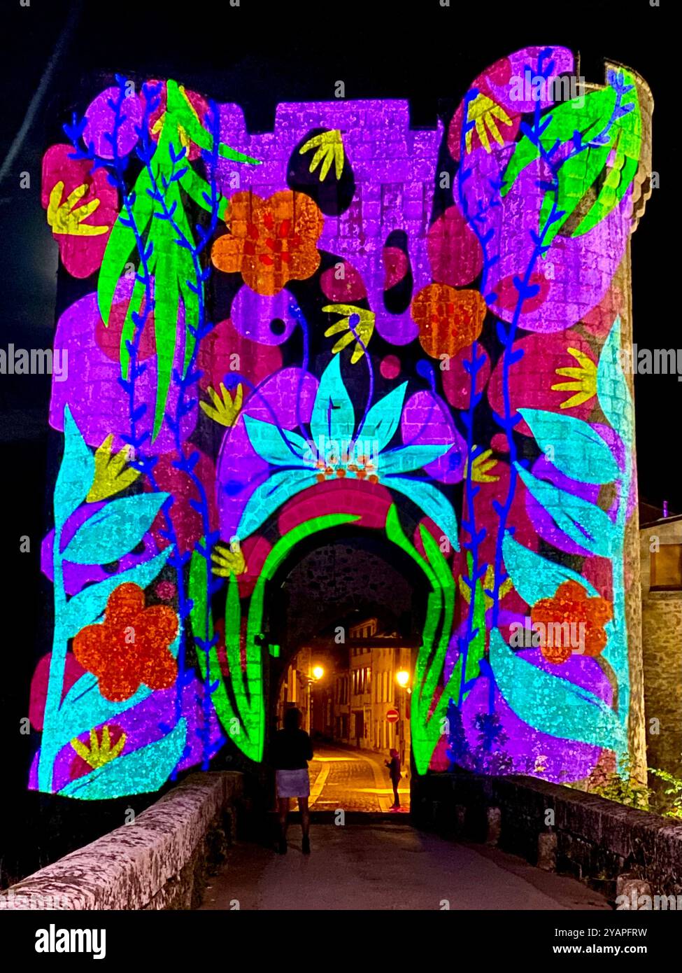 Saint Jacques Tower, Parthenay France - Smartphone Captured Stock Image