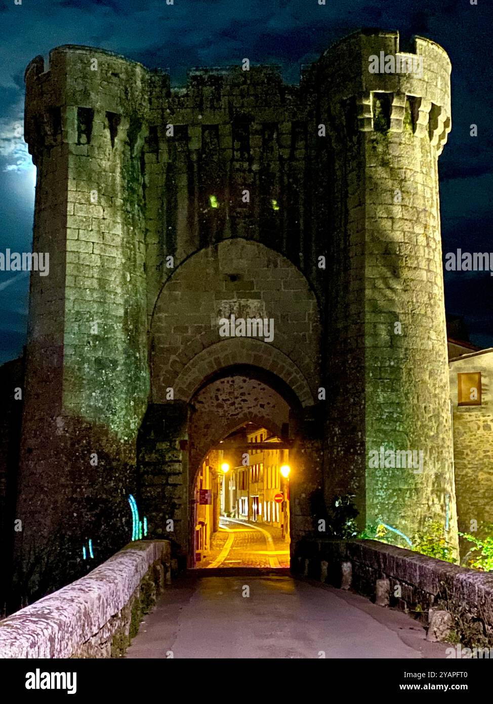 Saint Jacques Tower, Parthenay France - Smartphone Captured Stock Image