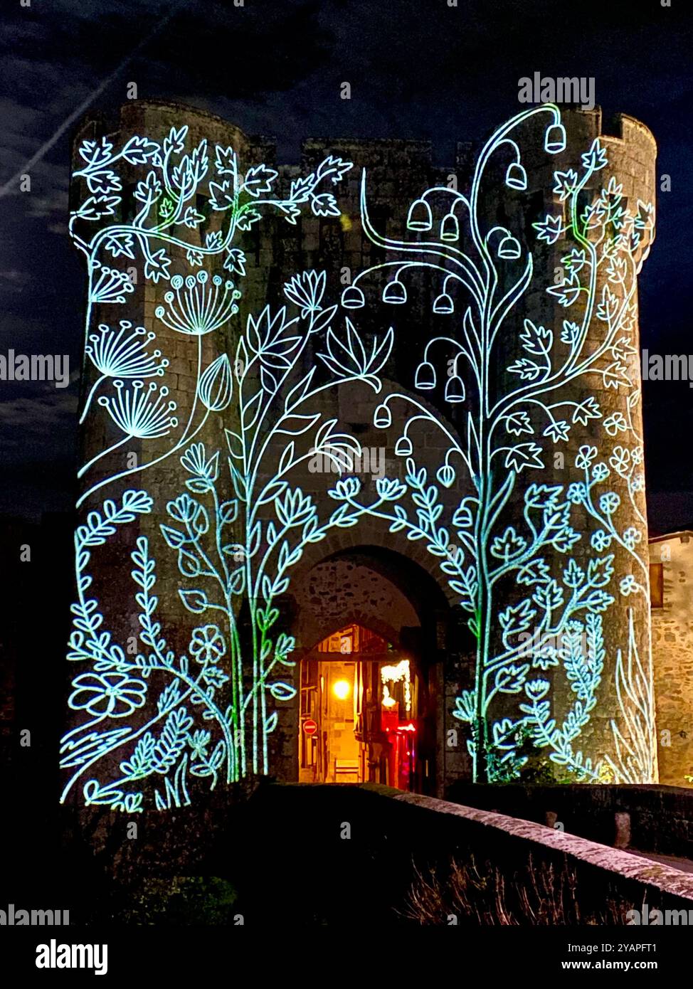Saint Jacques Tower, Parthenay France - Smartphone Captured Stock Image