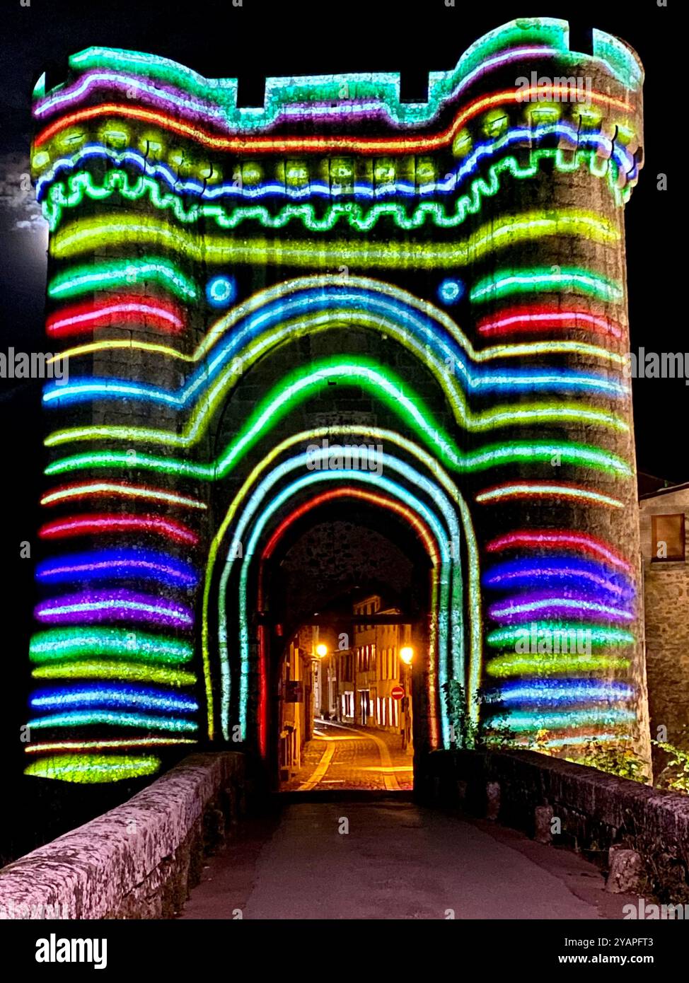 Saint Jacques Tower, Parthenay France - Smartphone Captured Stock Image