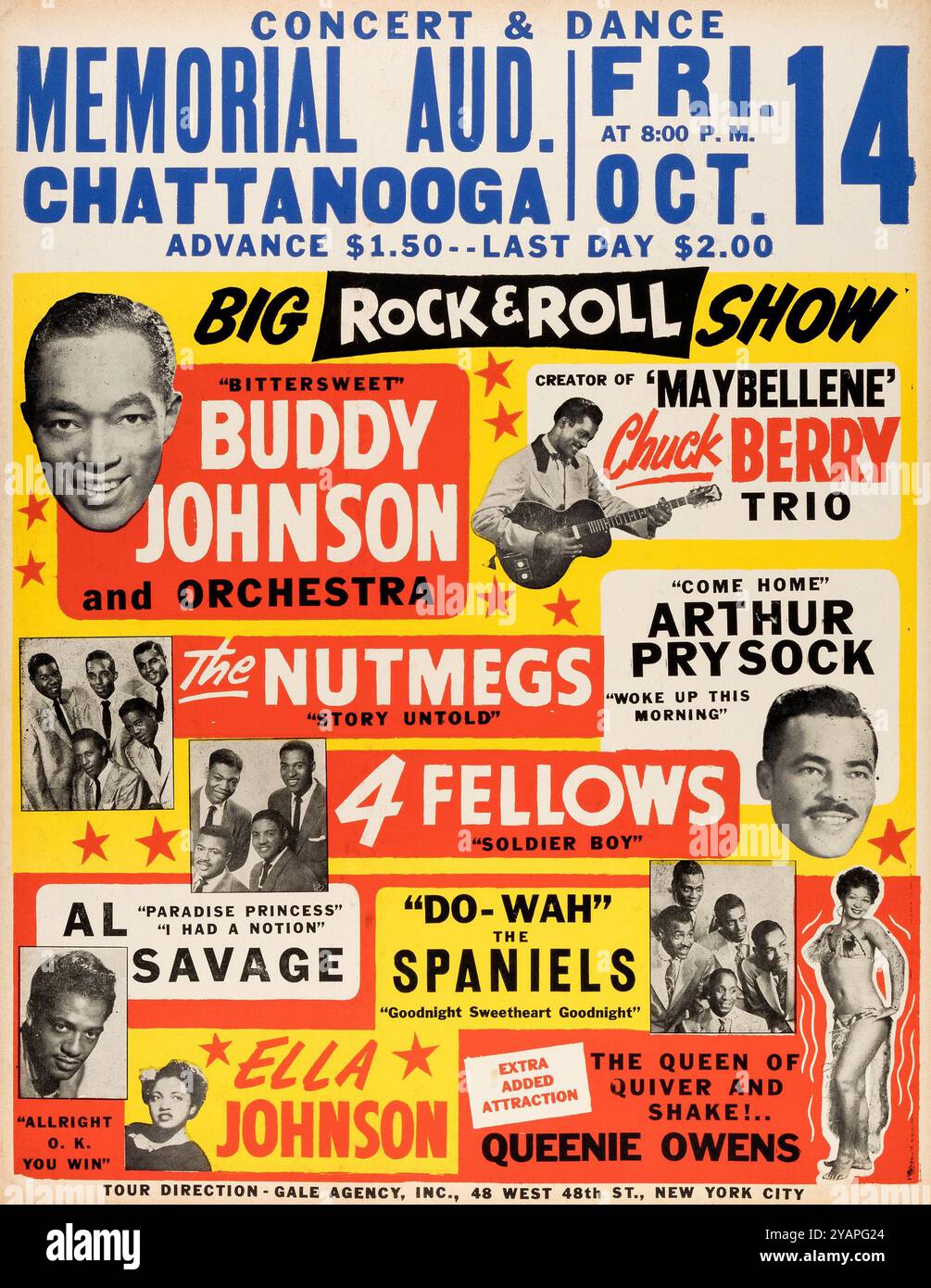Vintage poster, Chuck Berry Trio 1955 - 