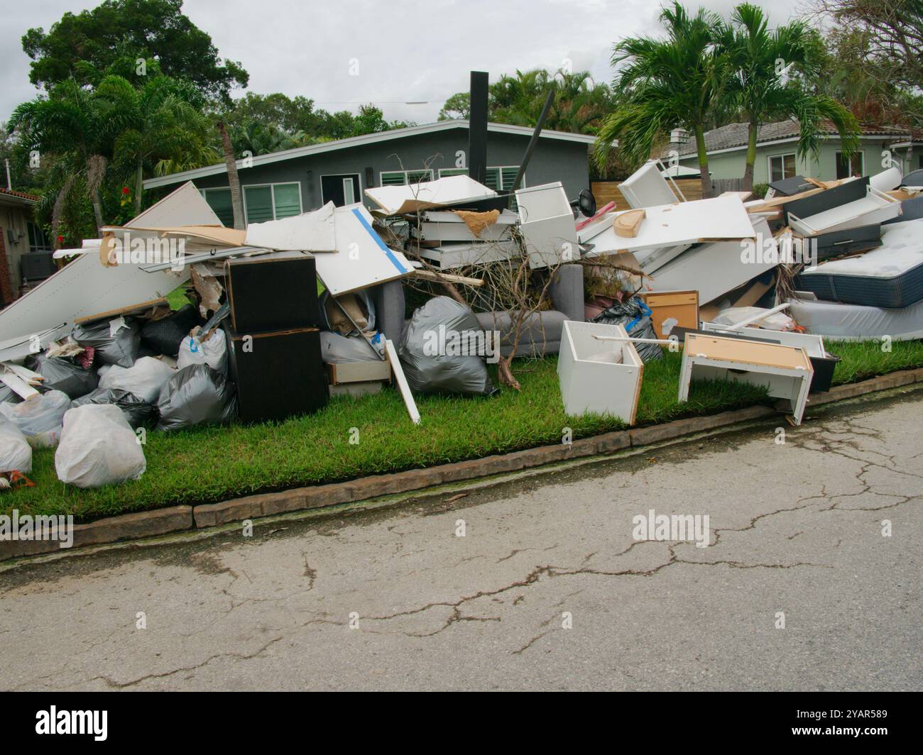 Trash pickup after a hurricane hires stock photography and images Alamy