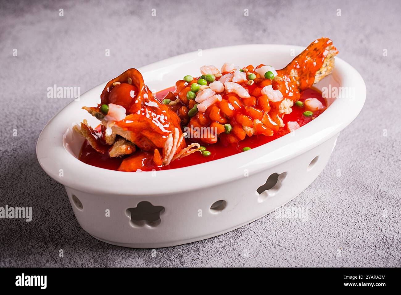 Song Shu fish or Squirrel Mandarin Fish Stock Photo