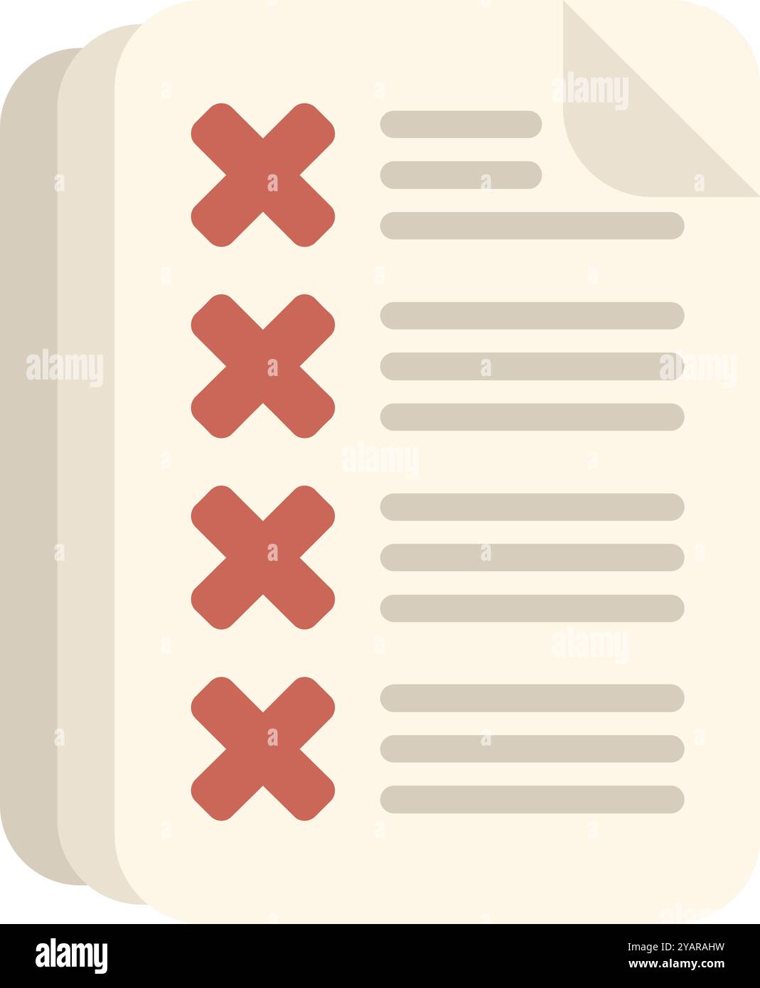 Crossed out contract Stock Vector Images - Alamy