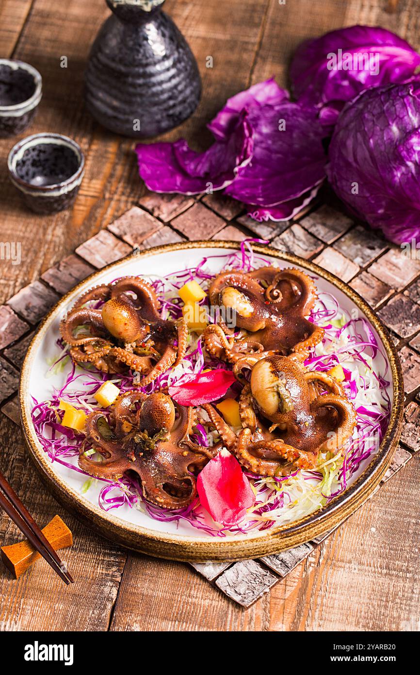 Crispy Deep fried baby Squid with Spicy Salt Stock Photo - Alamy