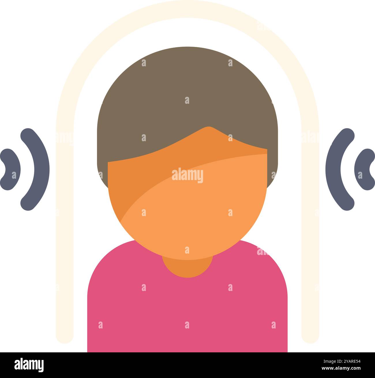Concentrated listening music Stock Vector Images - Alamy