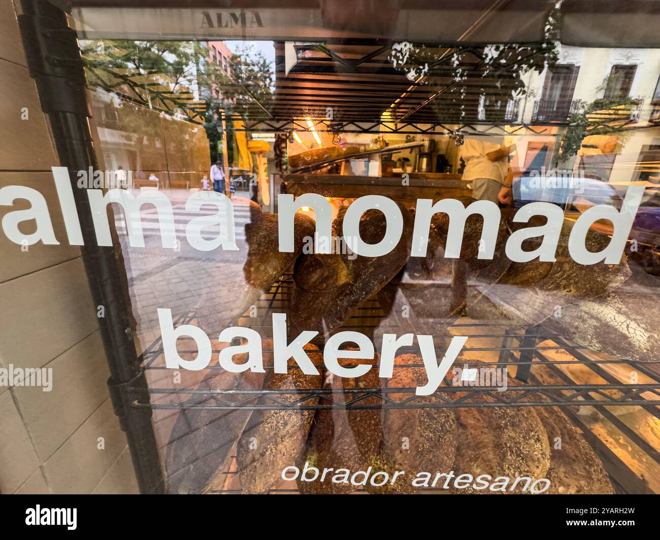 Alma Nomad Bakery, Madrid, Spain - Smartphone Captured Stock Image