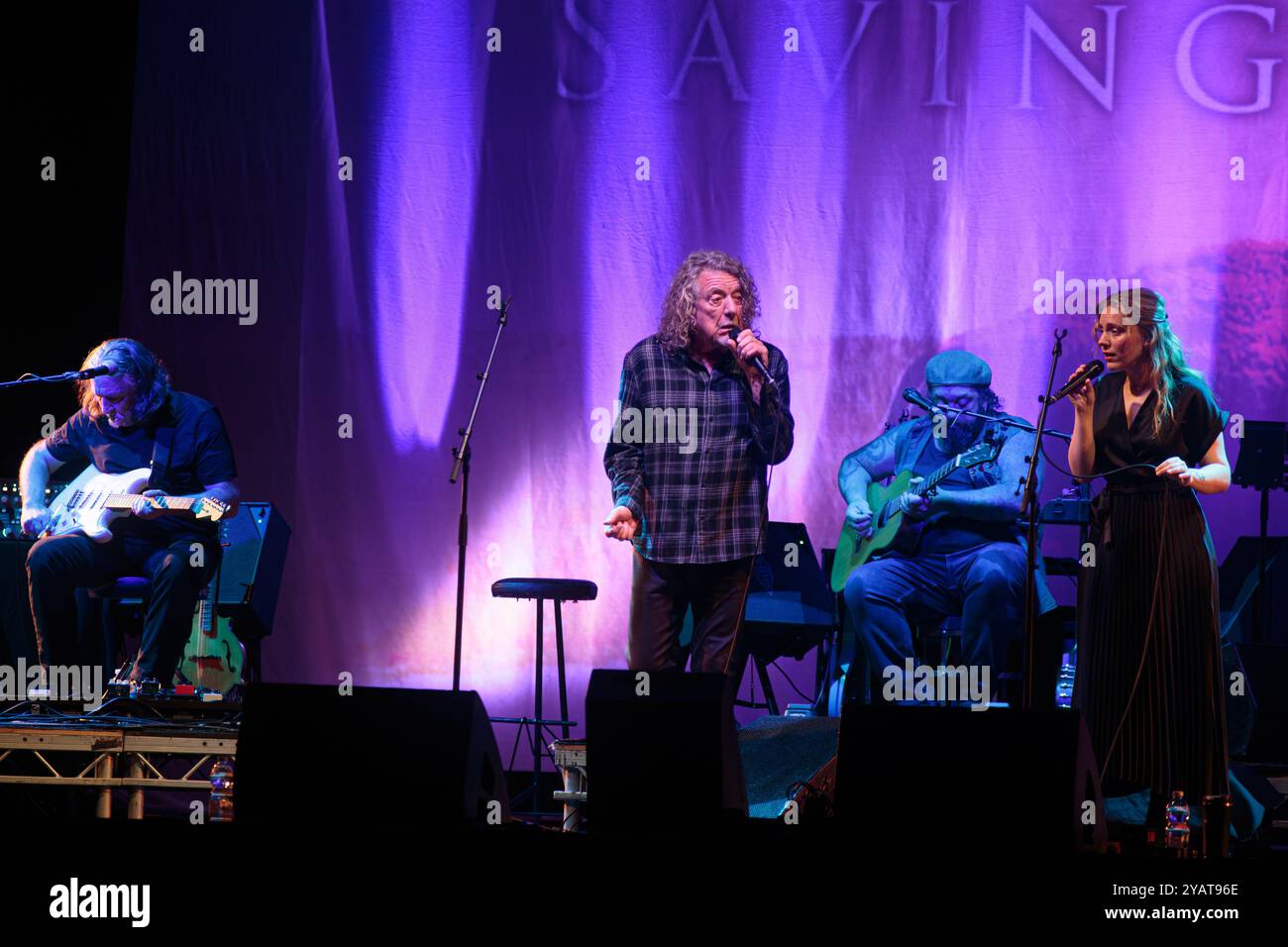 Robert Plant performs live featuring Suzi Dian the saving grace tour in Turin, Italy Stock Photo